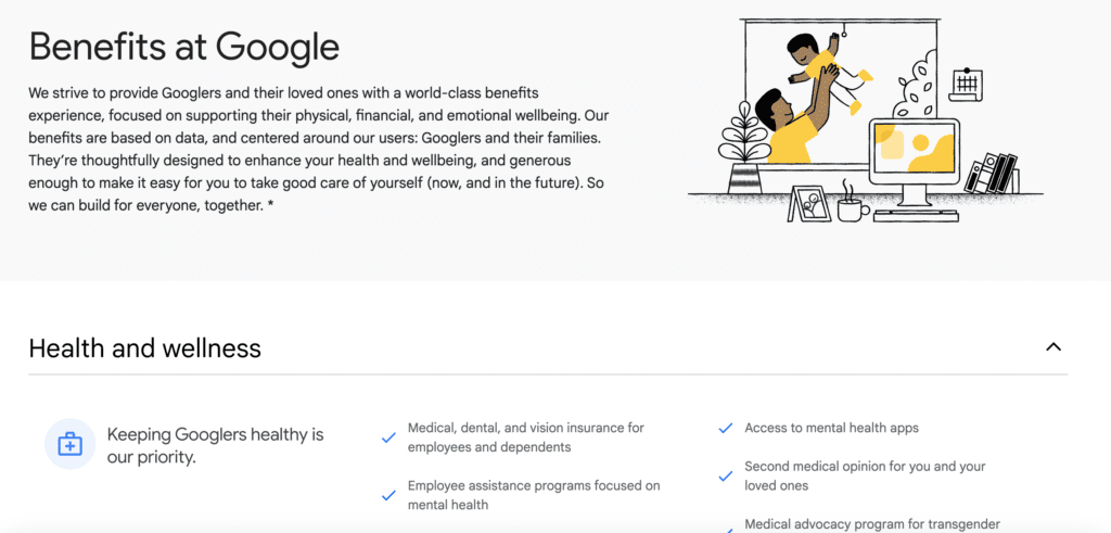 Google's Job Listings